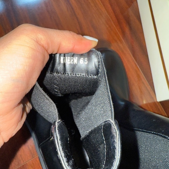 Black Chunky Platform Ankle Boots mslola - Picture 7 of 7